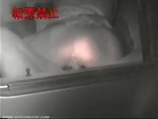 Car sex film Shoot By Infrared Camera Voyeur