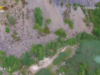 Meztelen tengerpart szex, voyeurs mov taken által egy drone