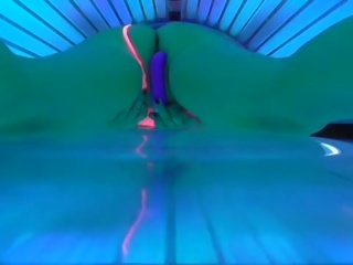 Hidden cam kejiret daughter masturbate at sunbed