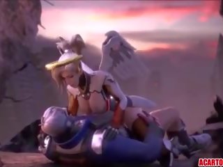 Overwatch mercy x jmenovitý film sestavování pro fans, dospělý video 80