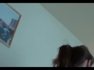 Impressionante fatto in casa xxx clip con sensuale bruna in il mio letto